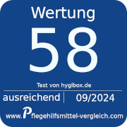 Testbadge von hygibox.de